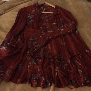 Free people boho shirt.